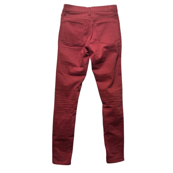 Lucky Brand Brooke Legging Jean Burgundy Red Stretch Women's‎ Size 2/26 - Picture 2 of 12